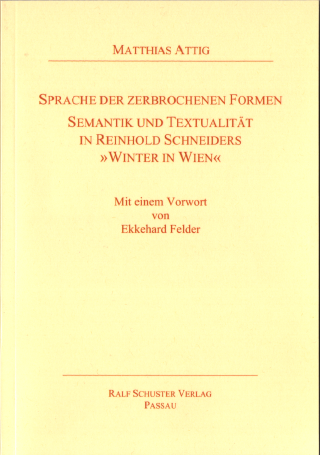 Cover von Sprache der zerbrochenen Formen