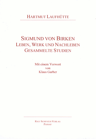 Cover von Sigmund von Birken:
                     Gesammelte Studien